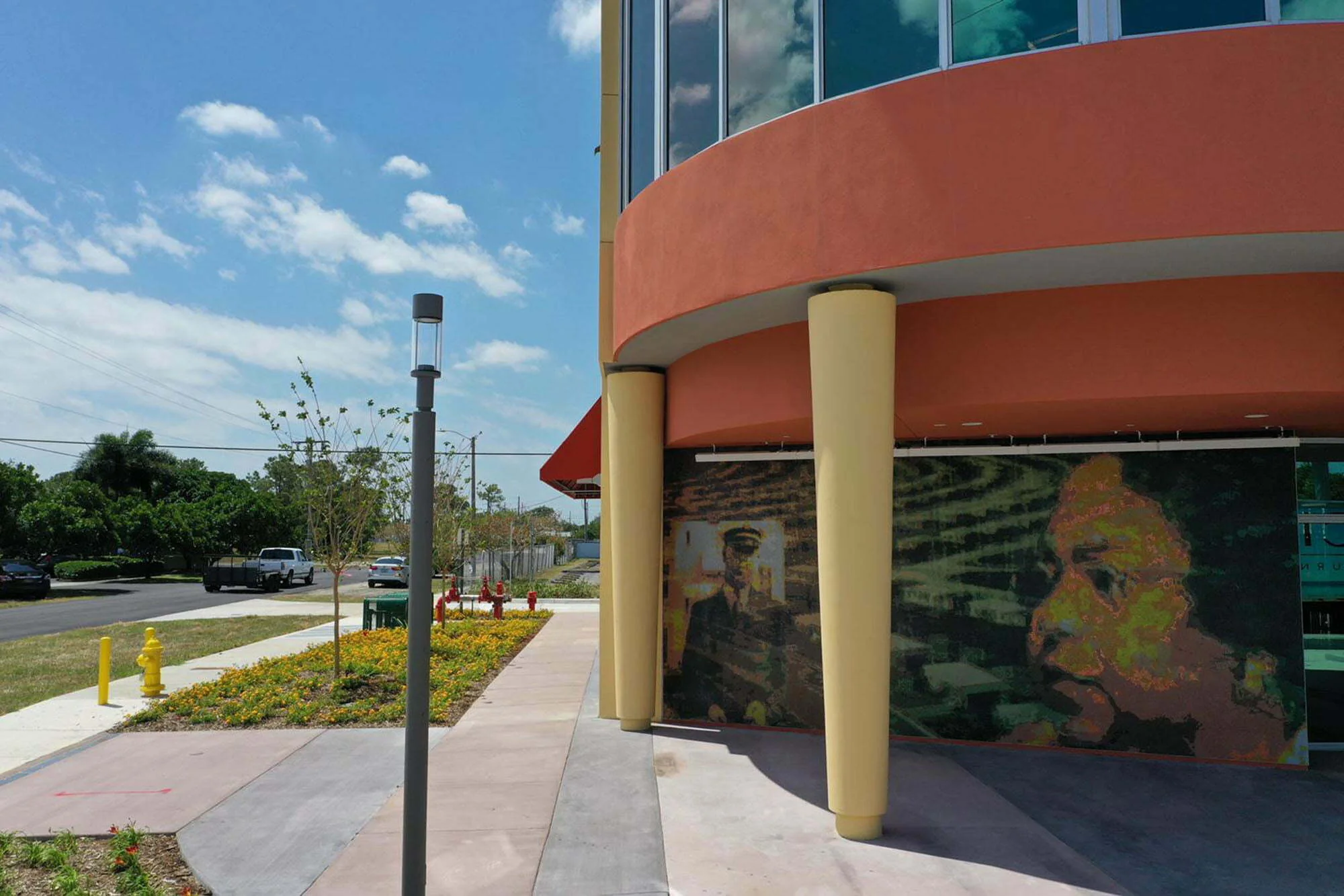 Community entrance at Larcenia J. Bullard Plaza