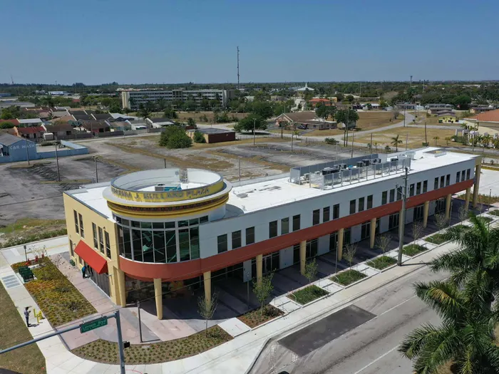 Larcenia J. Bullard Plaza exterior view
