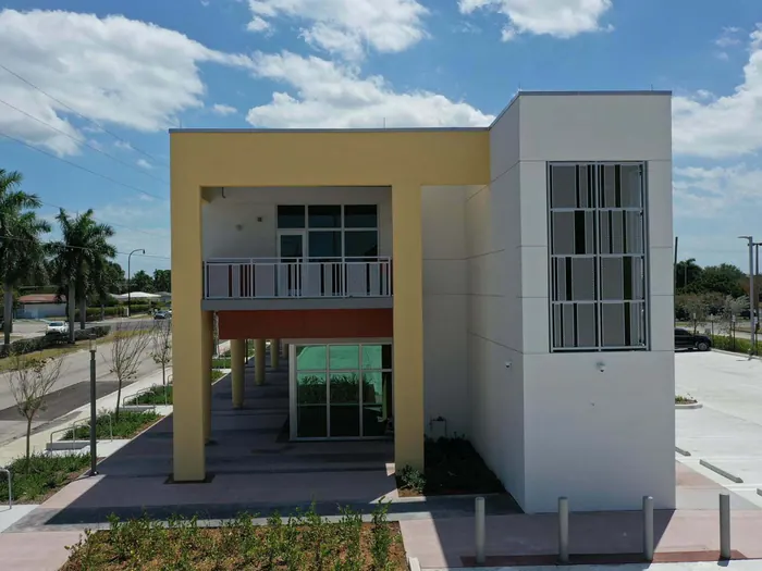 Larcenia J. Bullard Plaza exterior view
