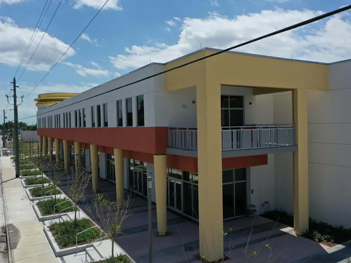 Larcenia J. Bullard Plaza exterior view