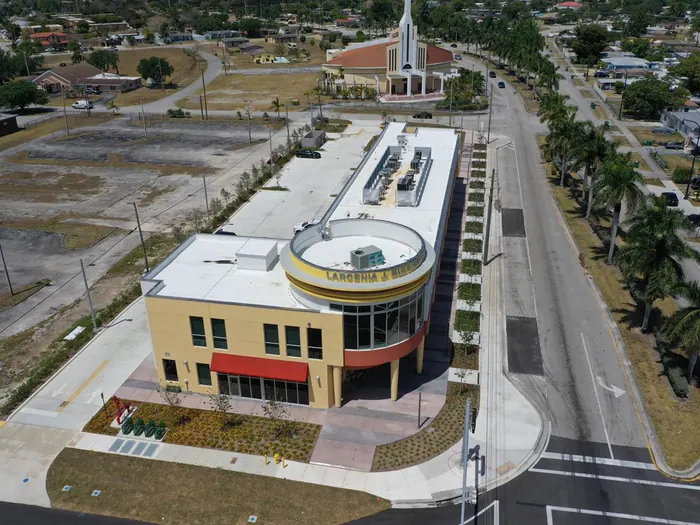 Larcenia J. Bullard Plaza exterior view